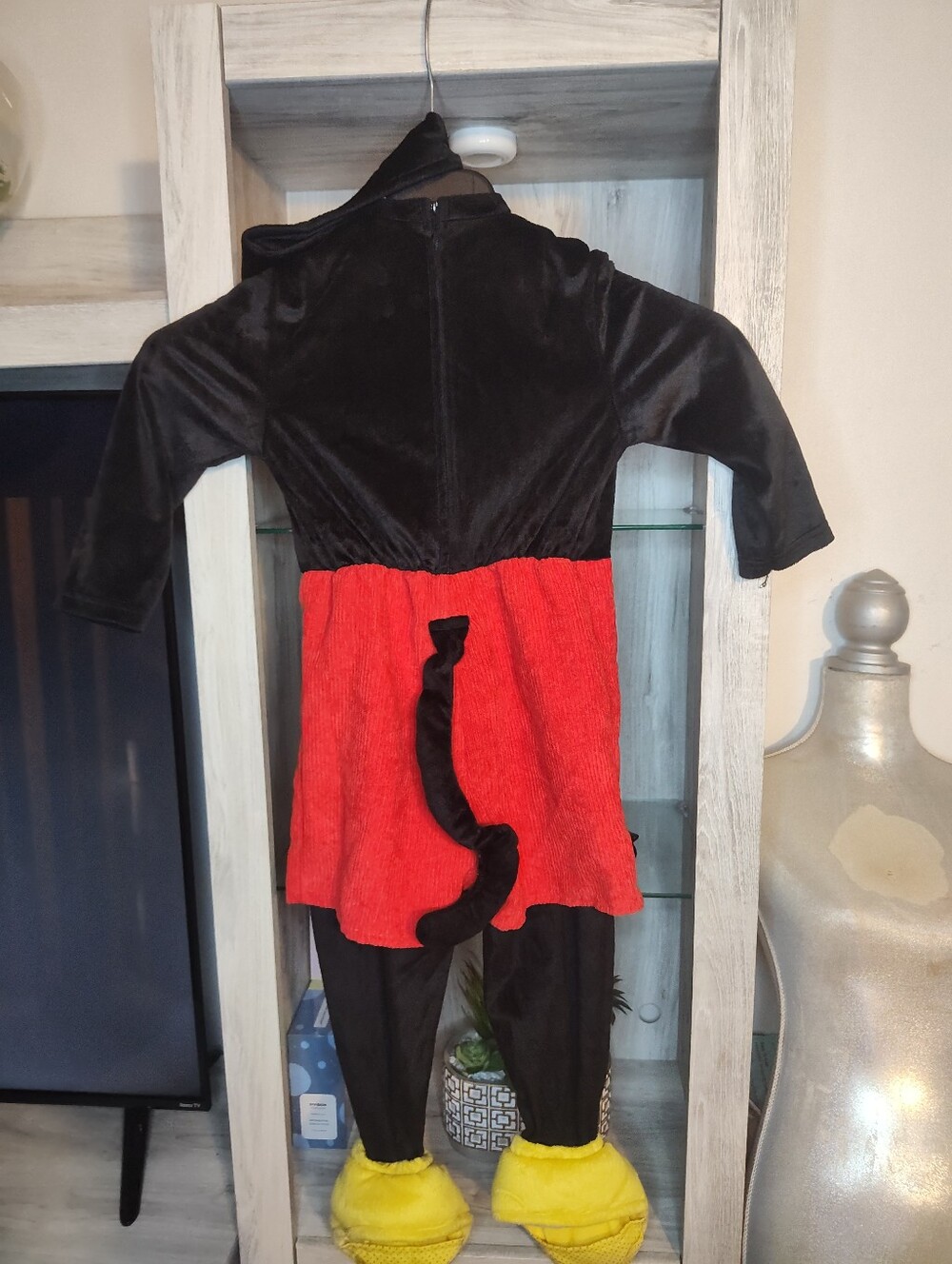 Disney Mickey Black, Red & Yellow Classic Mouse Kids Costume SZ 3-4 T - Picture 6 of 7